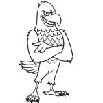 Desenhos de aves para colorir - águia