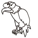Desenhos de aves para colorir - aguia