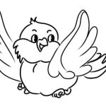 Desenhos de aves para colorir - galinha 4