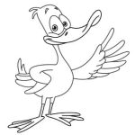 Desenhos de aves para colorir - pato