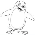 Desenhos de aves para colorir - pinguim