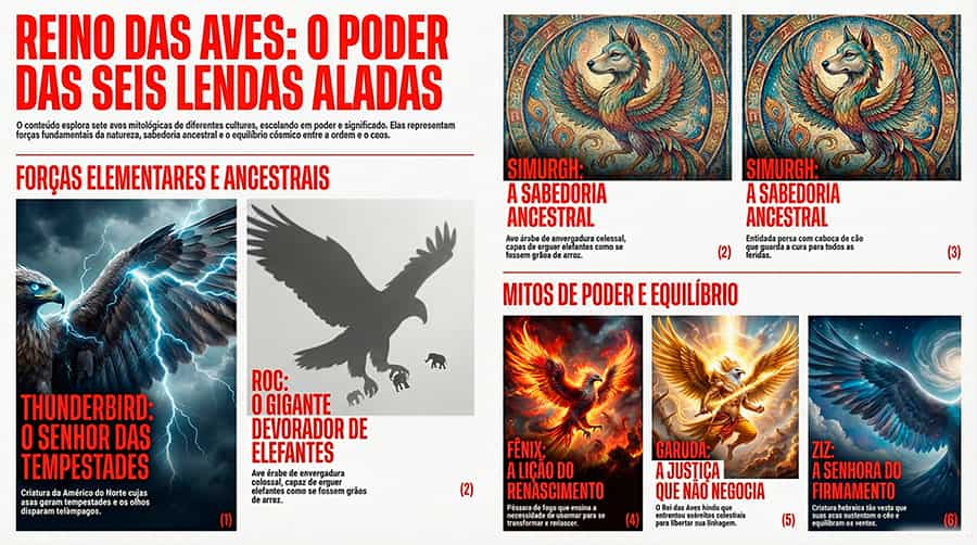 As 7 aves mitológicas M