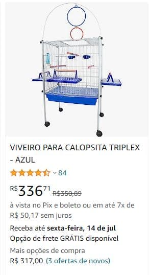 melhores gaiolas para pássaros