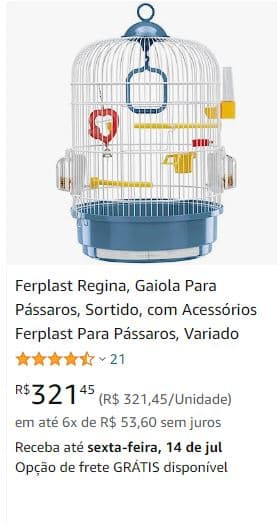 melhores gaiolas para pássaros