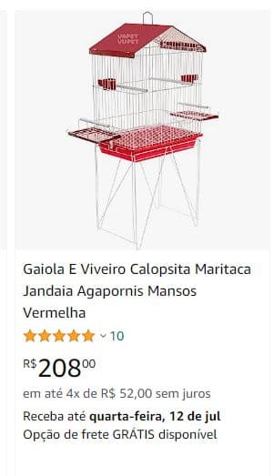melhores gaiolas para pássaros