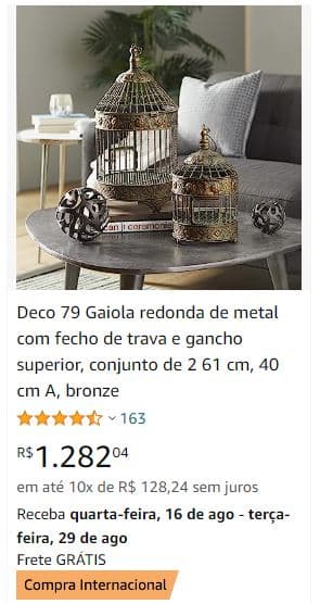 melhores gaiolas para pássaros