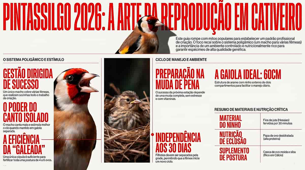 gaiola de criação para pintassilgo
